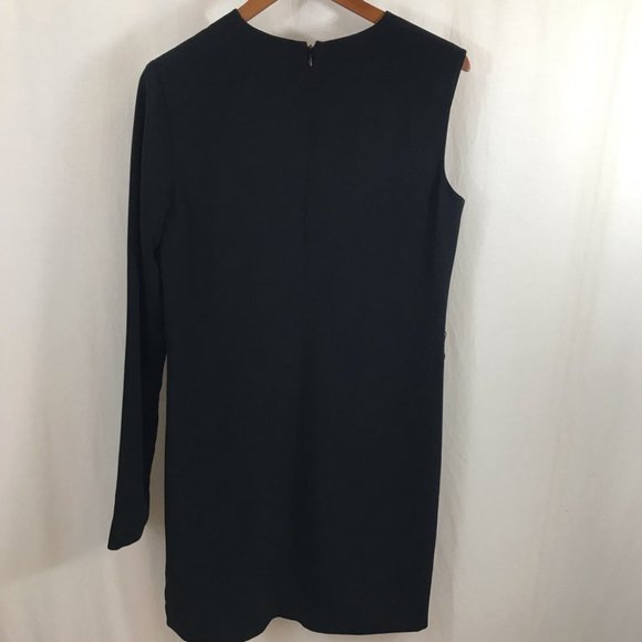 Helmut Lang One Shoulder Crepe Mini Dress *no belt - Picture 8 of 11